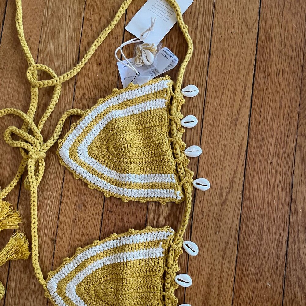NWT Tularosa Crochet Bikini Top- Large